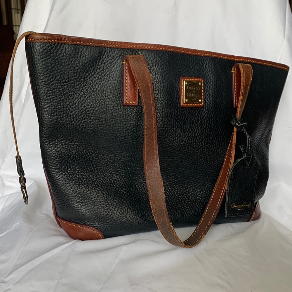 Dooney & Bourke Black and Brown Satchel
